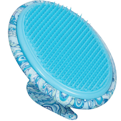 Dylonic Body Brush for Razor Bumps and Ingrown Hairs Treatment - 1pk Skin Exfoliator for Body Shaving Irritation, Strawberry Legs, Armpit, Bikini Line - Blue