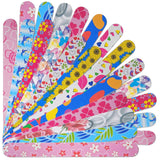 LILYCUTE Emery Board Manicure Set 24 – Junior Nail Care Starter for Tween Sleepover, Easy Grip Rounded Tip