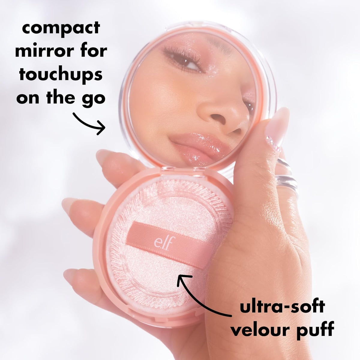 e.l.f. Halo Glow Powder Filter — Tween and Teen Gift Idea, Gentle Buildable Setting Powder for First Makeup Bags