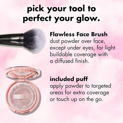 e.l.f. Halo Glow Powder Filter — Tween and Teen Gift Idea, Gentle Buildable Setting Powder for First Makeup Bags