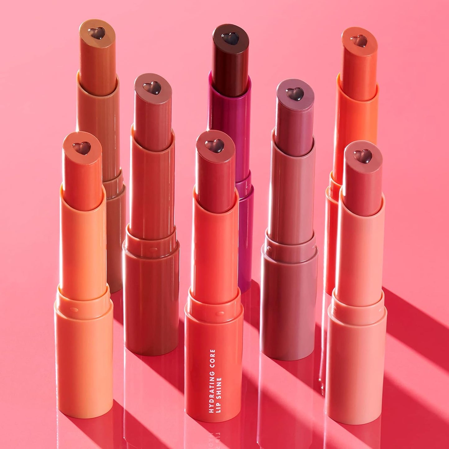 e.l.f. Hydrating Core Lip Shine – Thoughtful Valentine's Day Gift for Her, Vegan Tinted Balm with Heart Design