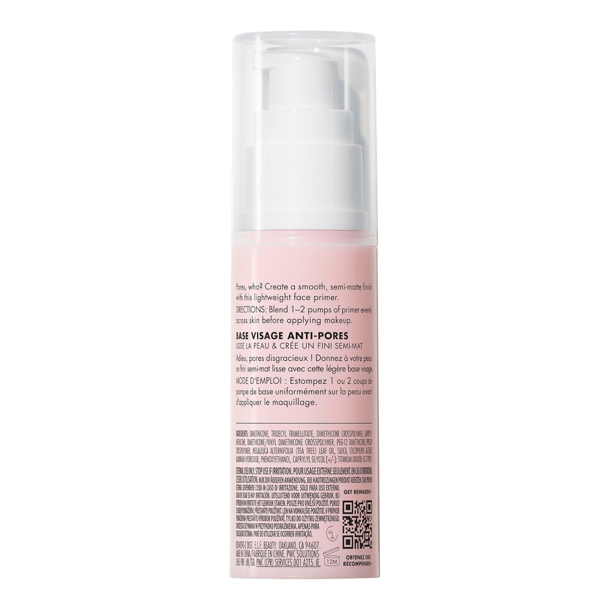 e.l.f. Poreless Face Primer – Simple Essential for Uncluttered Makeup Stations, Quick-Absorbing Velvety Finish