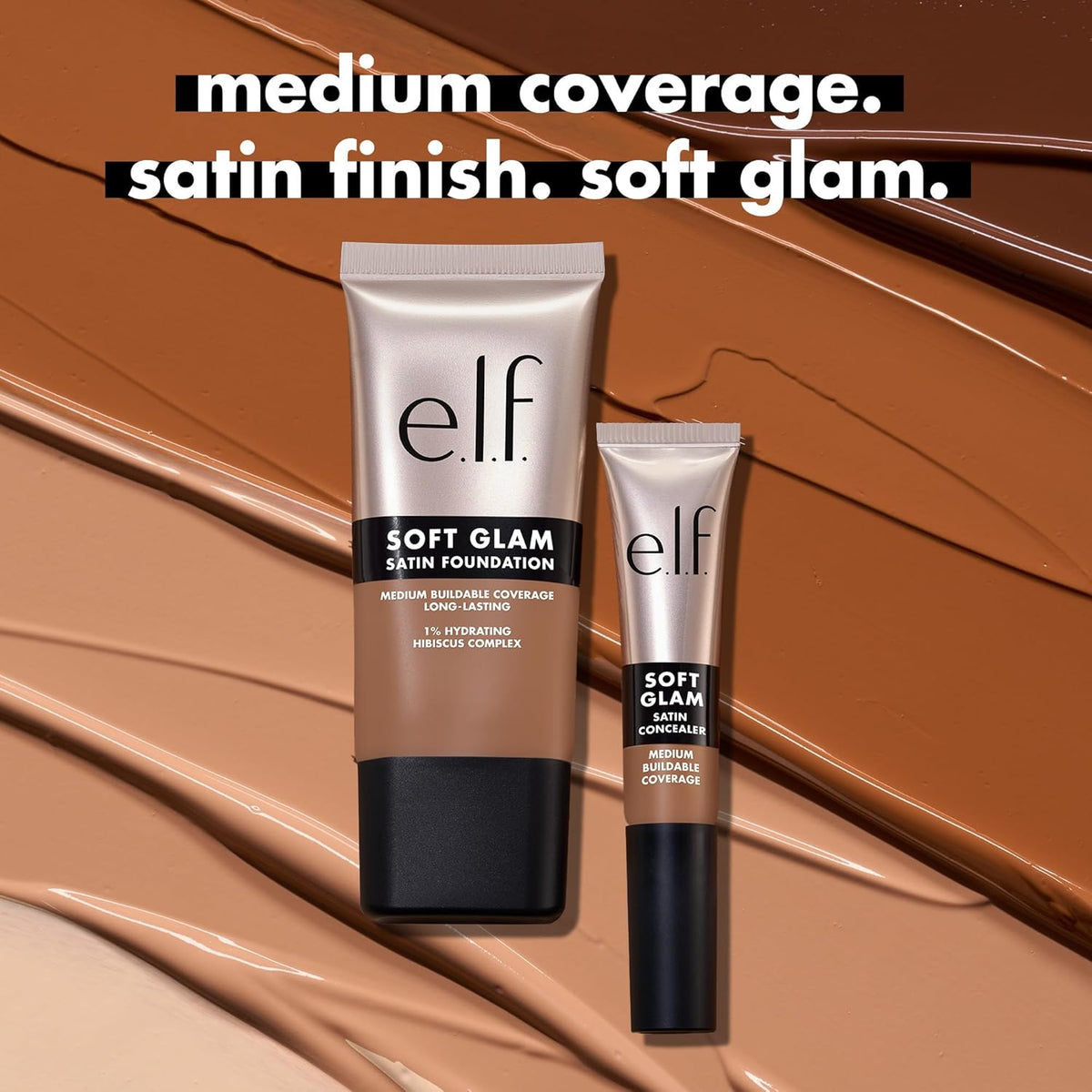 e.l.f. Soft Glam Satin Concealer, Vegan Blemish Coverage for Mindful Makeup Wellness Routines