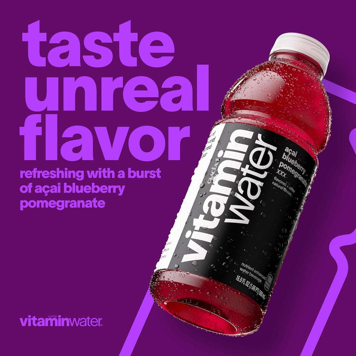 each 20-ounce bottle of the listed xxx acai-blueberry-pomegranate variety contains 100 calories