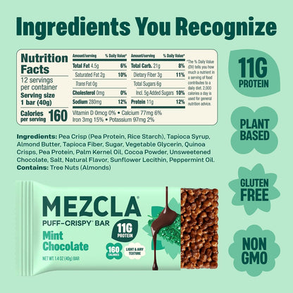each bar contains 160 calories, 3 g of dietary fiber, 160 mg of sodium, 5-8 g of sugar, and 0 g trans fat