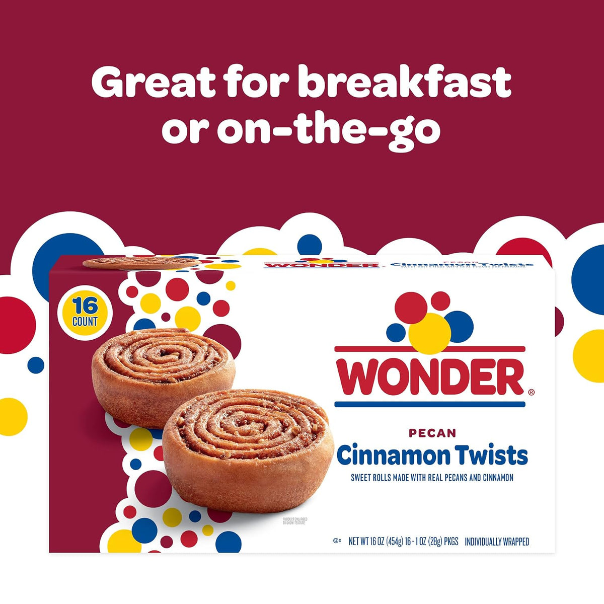 each cinnamon twist is individually wrapped