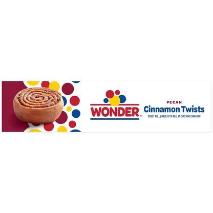 Wonder Cinnamon Twists for Road Trips and Beach Days, Individually Wrapped Portable Pastries