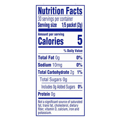 each packet yields 5 servings in a 2-quart pitcher