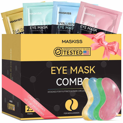 each pair consists of individually sealed under-eye patches for freshness, hygiene, and portability