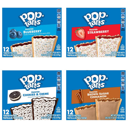 Pop-Tarts Breakfast Pastries, Picnic and Hiking Snack Pack for On-the-Go Treats, Ready-to-Eat or Toasted