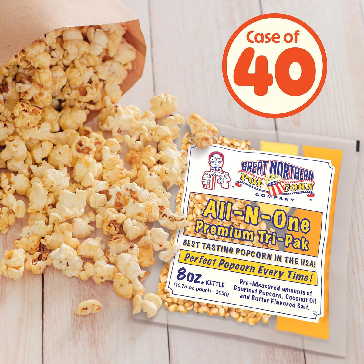 each pouch combines an 8-ounce kernel portion with coconut oil and butter-flavored salt