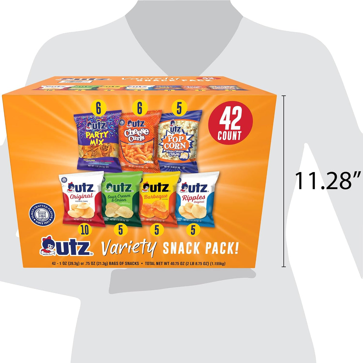 each snack is individually packaged for convenient storage, transport, and serving.