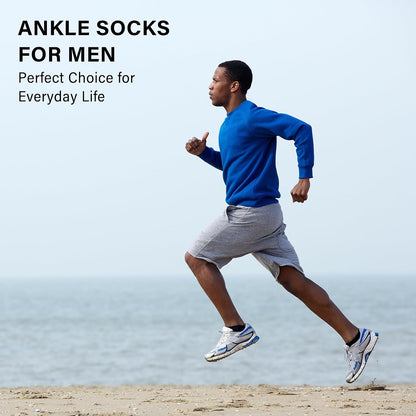 eallco 10 Pair Mens No-Show Socks Value Pack, Useful Groomsmen and Father’s Day Gift for Active Men