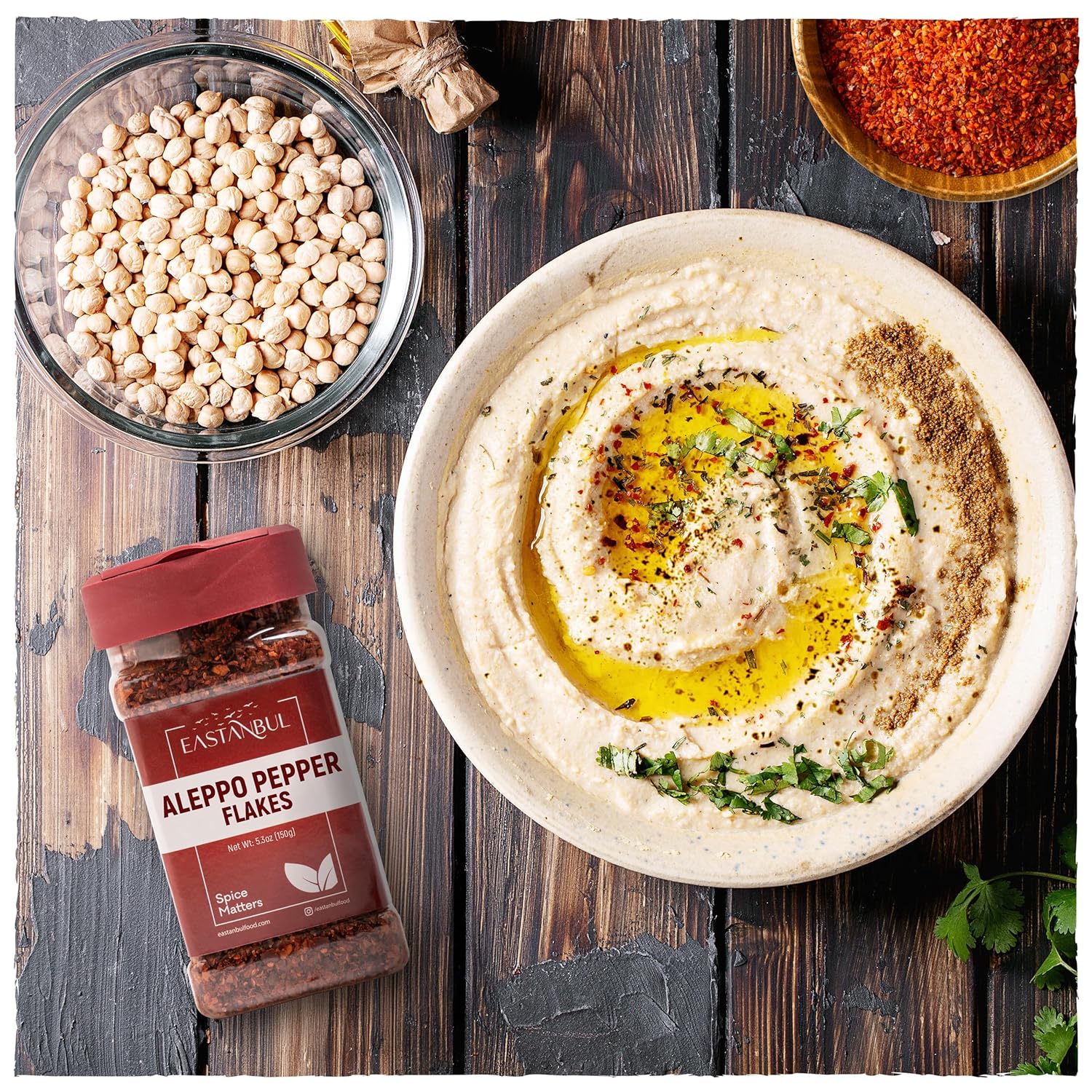 Eastanbul Aleppo Pepper Flakes 5.3oz – Artisan Birthday Gift for Her, Gourmet Spice for Home Cooks