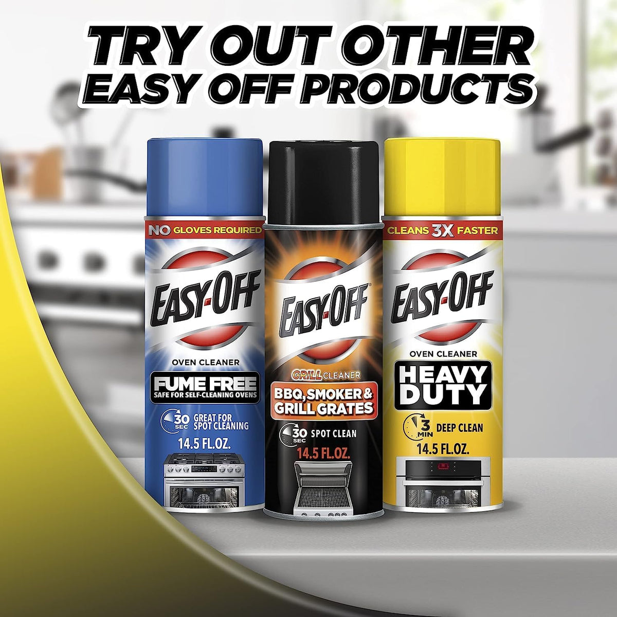 Easy-Off Heavy Duty Degreaser – 6-Pack Bulk Foam Spray, 32oz for Streamlined Household Routines
