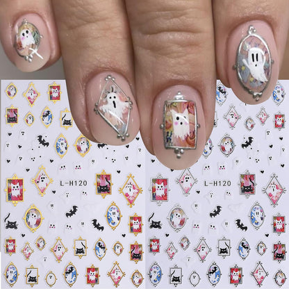 easy peel-and-stick application on natural or artificial nails