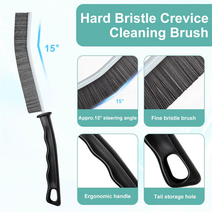 ECOZAY Grout and Tile Brush Set – 3-Pack Home Styling Essential for Effortless Deep Cleaning