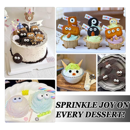 Edible Eye Sprinkles for Brownies – Durable Cake Decor for Patio and Outdoor Fall Gatherings