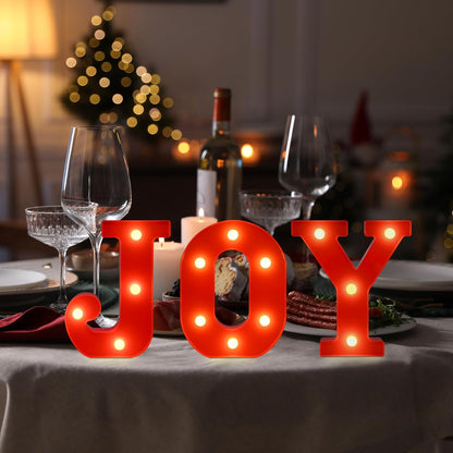 EDYCON Christmas Letter Lights – Heartfelt Holiday Gift for Mom and Her Home Bar Setup