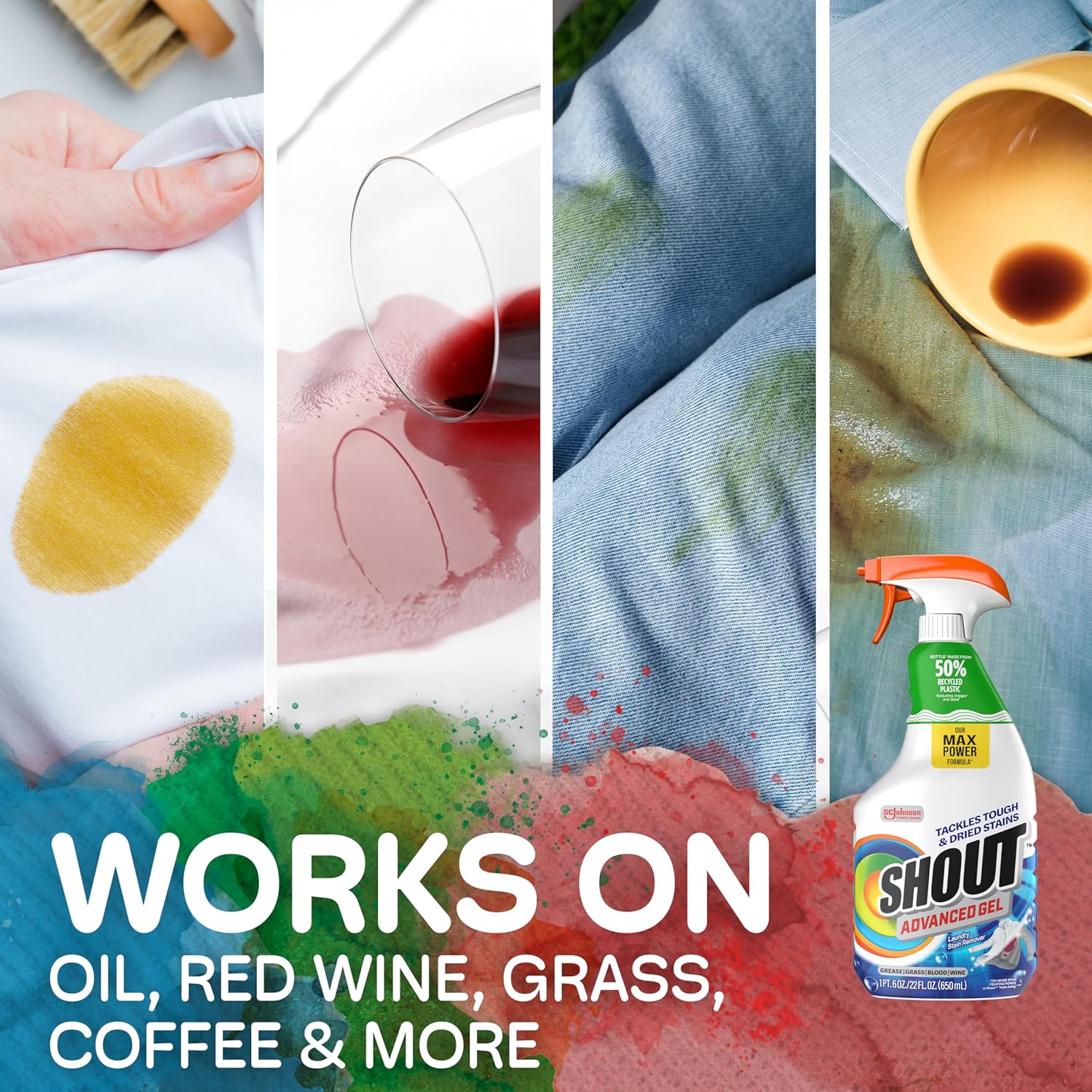 effective on machine-washable whites and colored fabrics