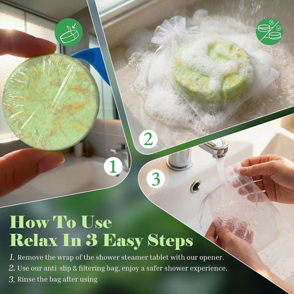 Shower Steamers Aromatherapy Gifts for Women, Fire-Free Shower Scent for a Safer Home Spa Routine