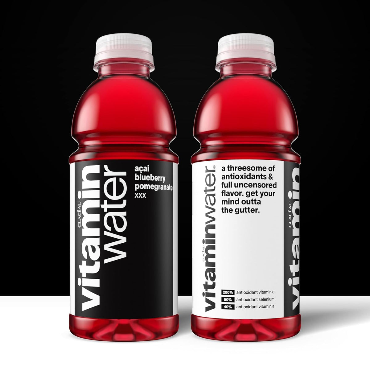 vitaminwater XXX Acai-Blueberry-Pomegranate for Hiking Days, Electrolyte-Enhanced Drink for Active Outings