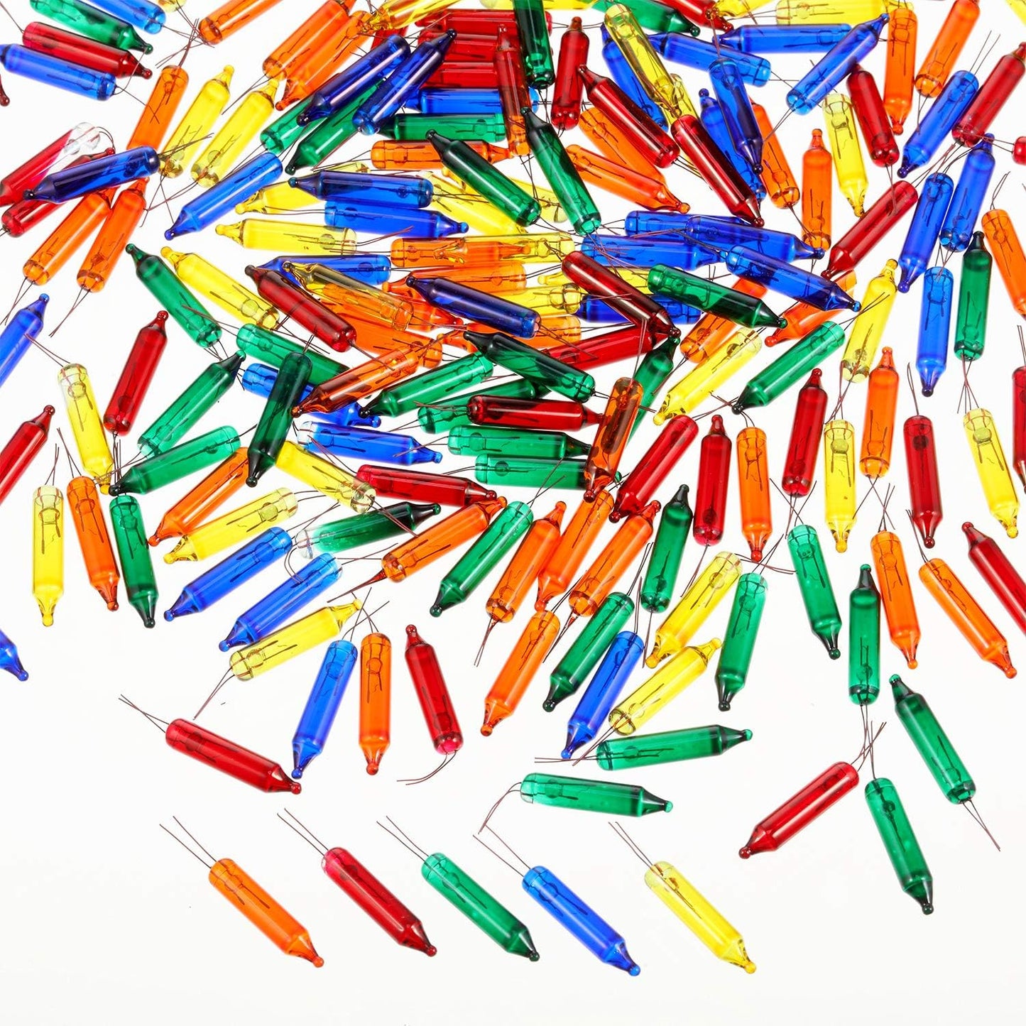 eleven color variants including multicolor, warm white, orange, pink, red, blue, pastel, and purple mixes