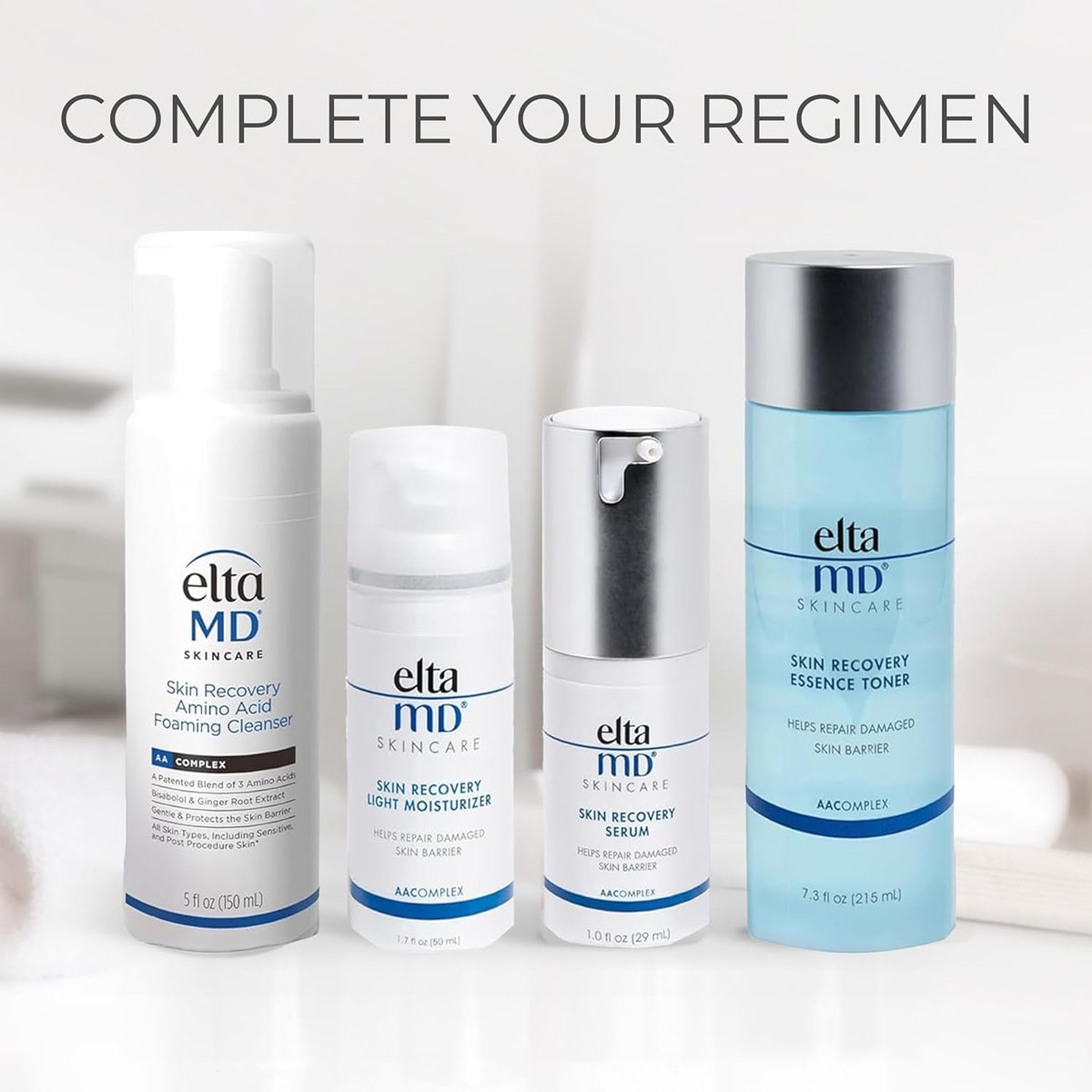 EltaMD Barrier-Strengthening Facial Cleanser – Wind-Down Evening Routine for Reactive Skin
