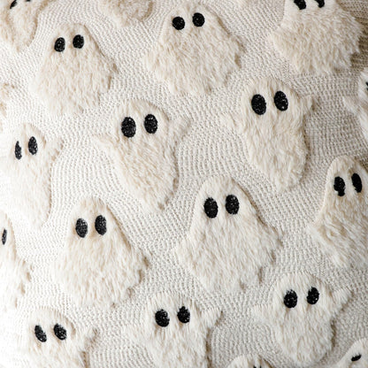embroidery pattern on the front, solid back