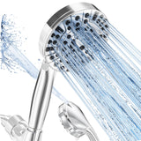 BESAQUO Air-In High Pressure Handheld Shower Head with Power Wash for Multi-Generational Shared Family Bathroom Routine