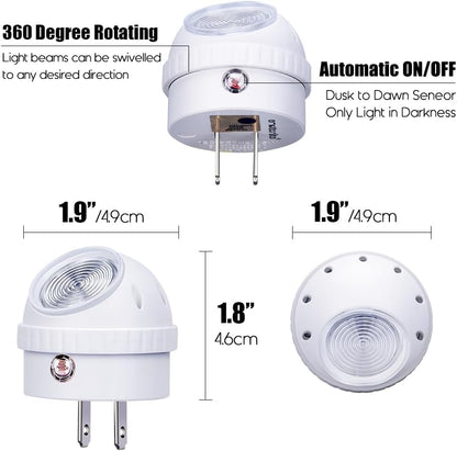 Emotionlite LED Nightlight – Worry Free Night Lighting for Elderly Parents, 50,000 Hour Lifespan, No Bulb Replacement Required
