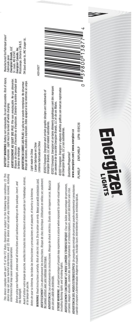 Energizer X400 Rechargeable Penlight for Electricians, Focused Beam for Inspecting Wiring in Dark Panels
