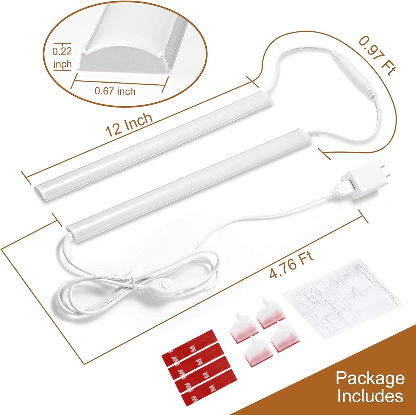 energy-efficient 12 watt-hour led output with low heat and long bulb life
