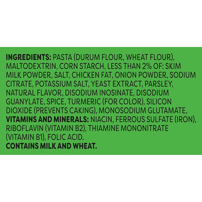 enriched macaroni product with added iron and b vitamins