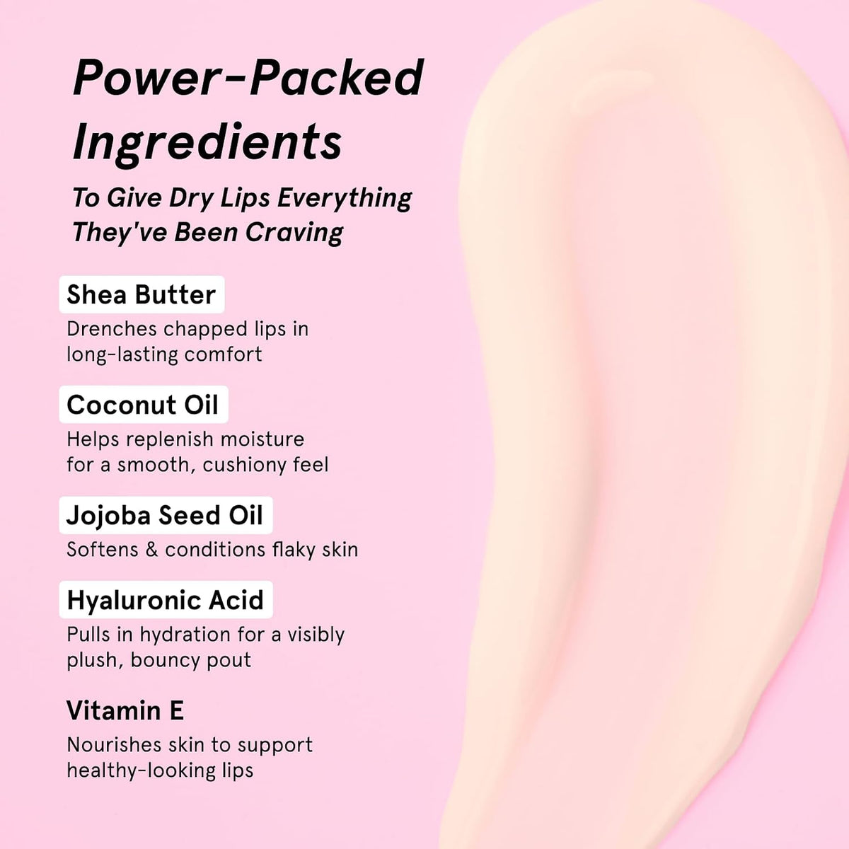 enriched with shea butter, coconut oil, and vitamin e for deep hydration