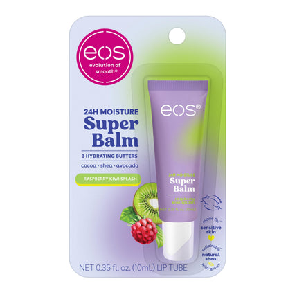 eos 24H Moisture Super Balm - Raspberry Kiwi Splash, Day or Night Lip Treatment, Made for Sensitive Skin, Lip Balms &amp;amp; Moisturizers, 0.35 fl oz