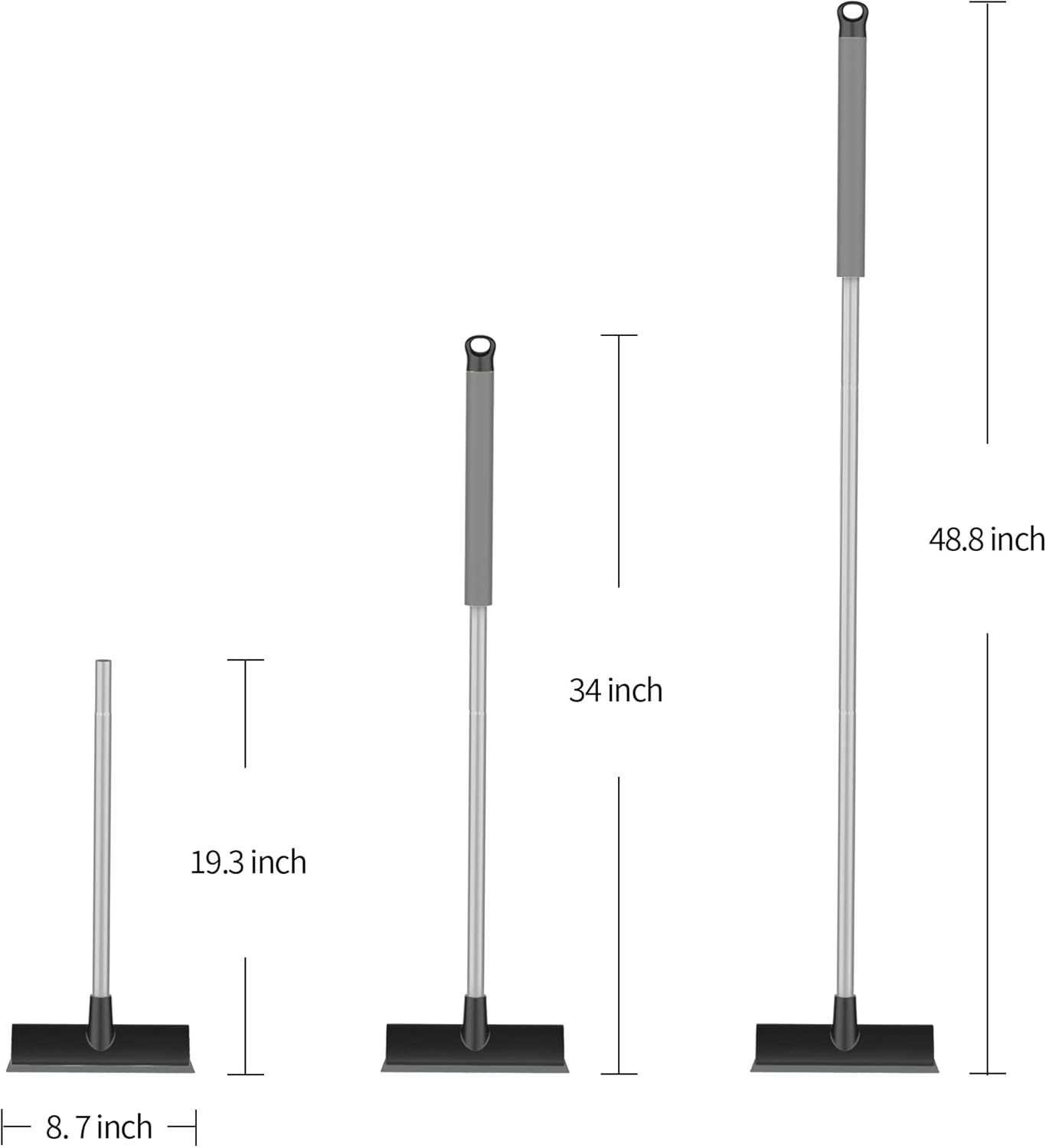 ergonomic 45-degree angled brush head to reduce bending and kneeling