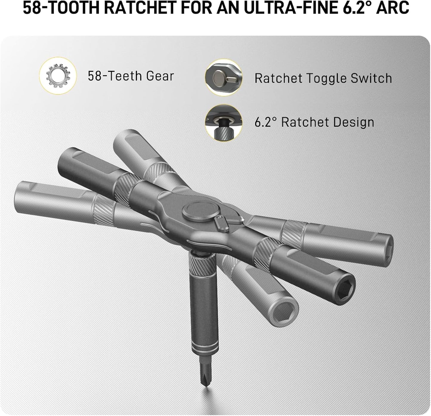ergonomic aluminum alloy t-handle for comfortable grip in tight spaces