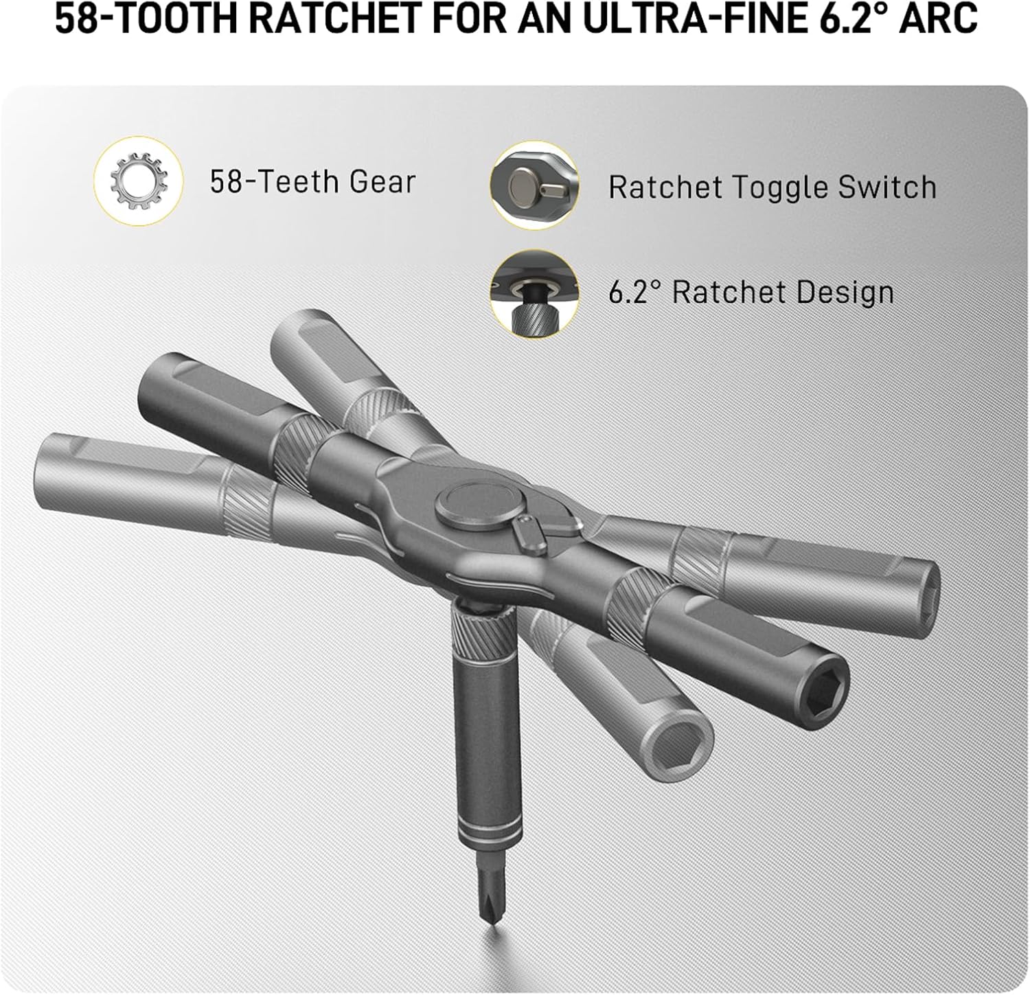 ergonomic aluminum alloy t-handle for comfortable grip in tight spaces
