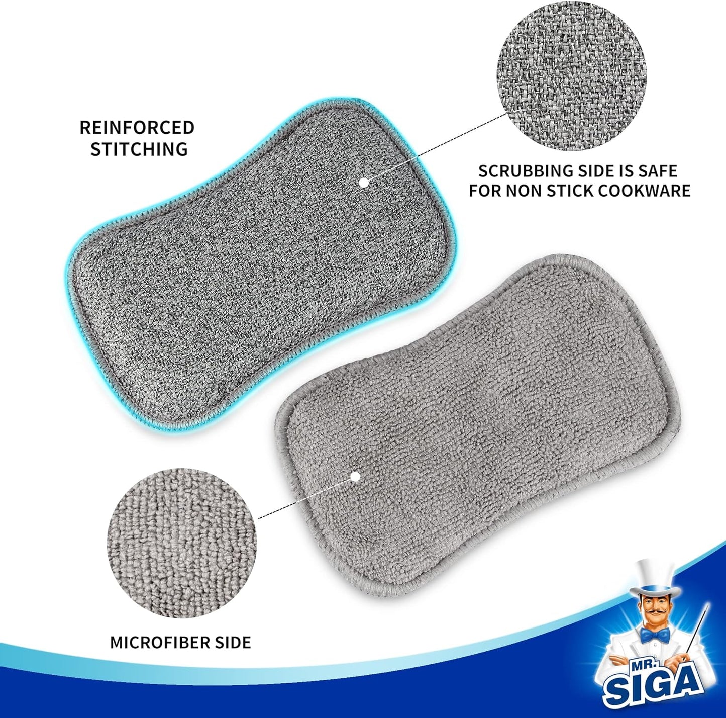 ergonomic curved shape sized at 6.5 x 3.85 x 0.98 inches for comfortable grip