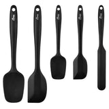 HOTEC Silicone Spatula Set – Thoughtful Housewarming Gift for Couples, 5-Piece Multicolor Kitchen Starter