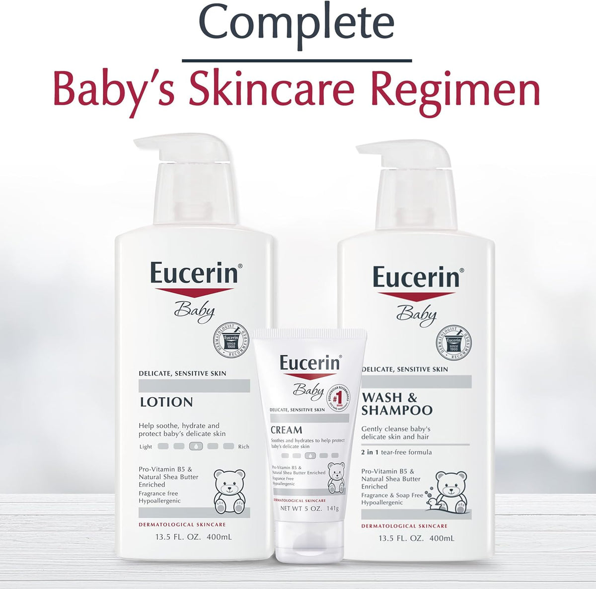 Eucerin Baby Body Lotion – Nourishing Daily Ritual for Baby's Sensitive Skin Comfort, 13.5 Fl Oz