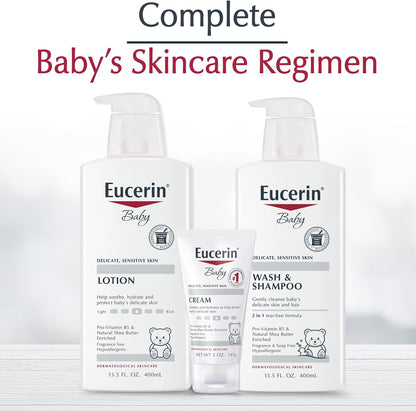 Eucerin Baby Body Lotion – Nourishing Daily Ritual for Baby's Sensitive Skin Comfort, 13.5 Fl Oz