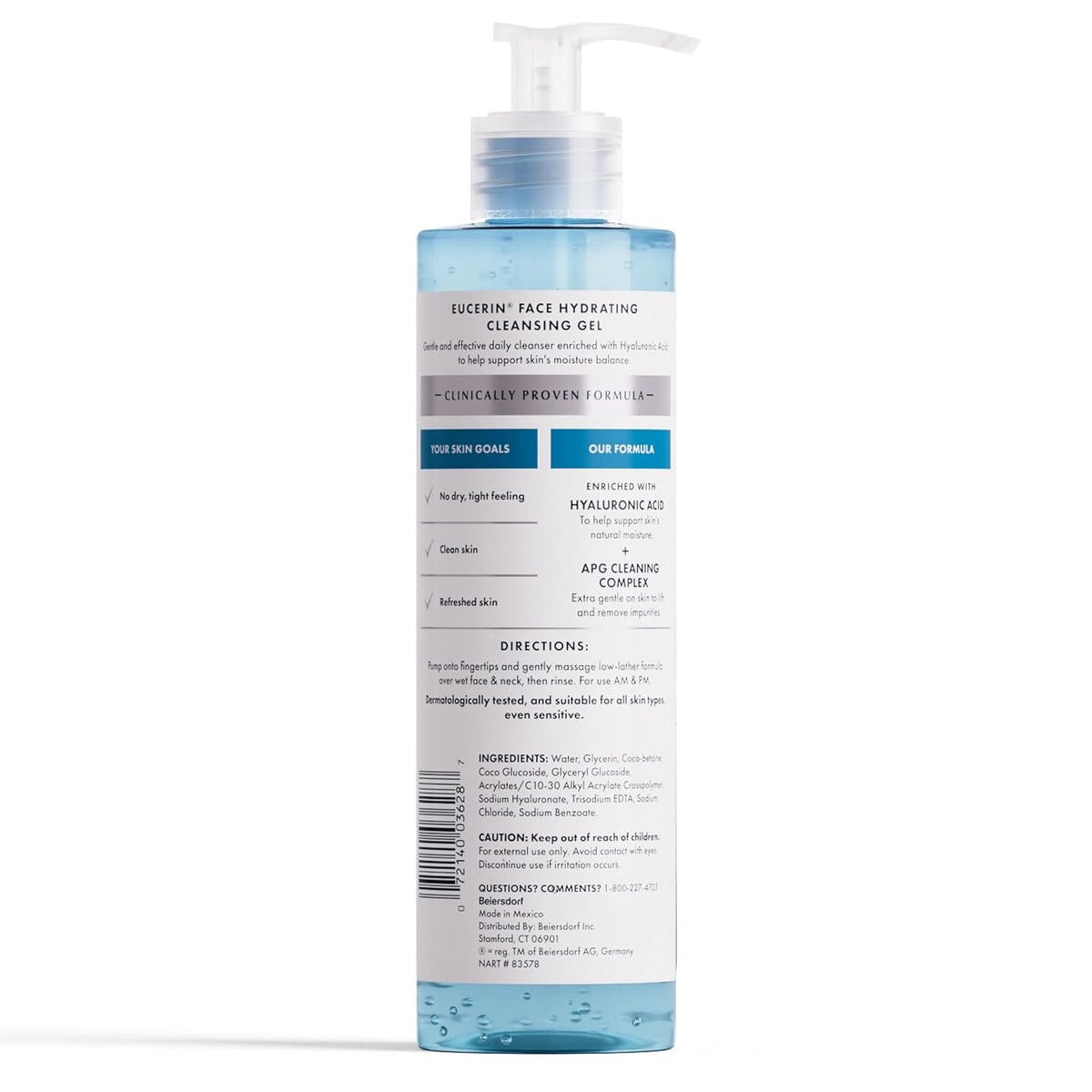 Eucerin Fragrance-Free Cleansing Gel – Mindful Daily Self-Care for Reactive Skin