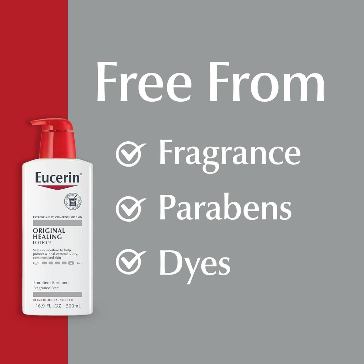 Eucerin Original Healing Rich Body Moisturizer – No-Risk Dry Skin Treatment