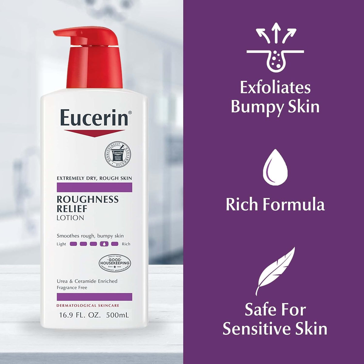 Eucerin Urea Enriched Body Moisturizer – Dermatologist-Recommended Birthday Gift for Women with Sensitive or Bumpy Skin