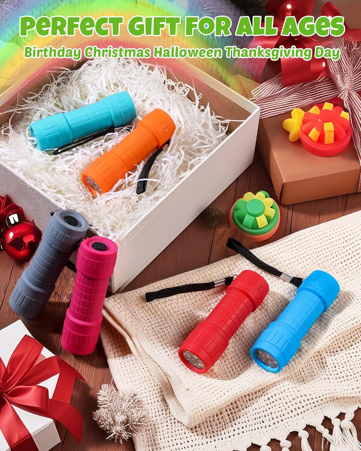 EverBrite 9-LED Flashlight 6-Pack – Flameless Emergency Lighting for Home Blackouts and Hurricane Kits