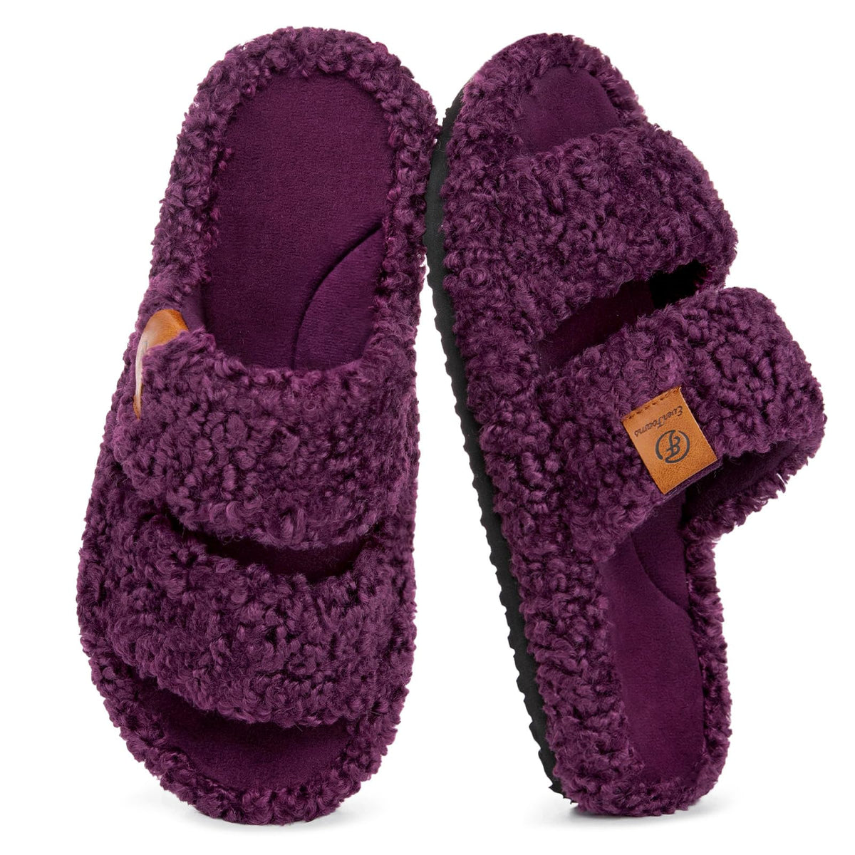 EverFoams Memory Foam House Slippers – Effortless Slip-On Style, Less-Is-More Footwear in Matte Black and Soft Neutrals