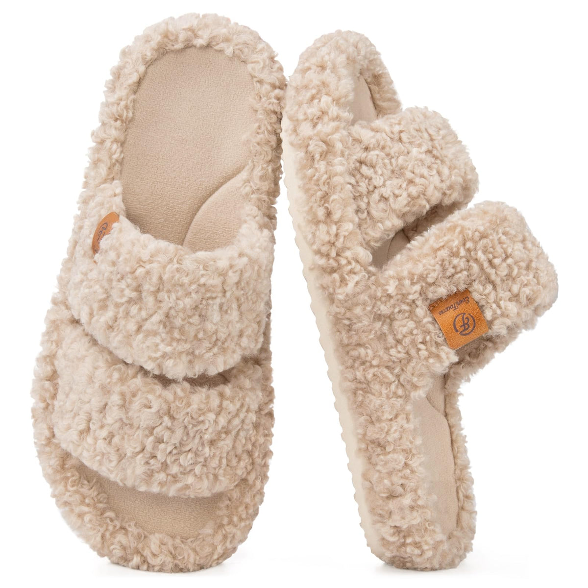 EverFoams Memory Foam House Slippers – Effortless Slip-On Style, Less-Is-More Footwear in Matte Black and Soft Neutrals