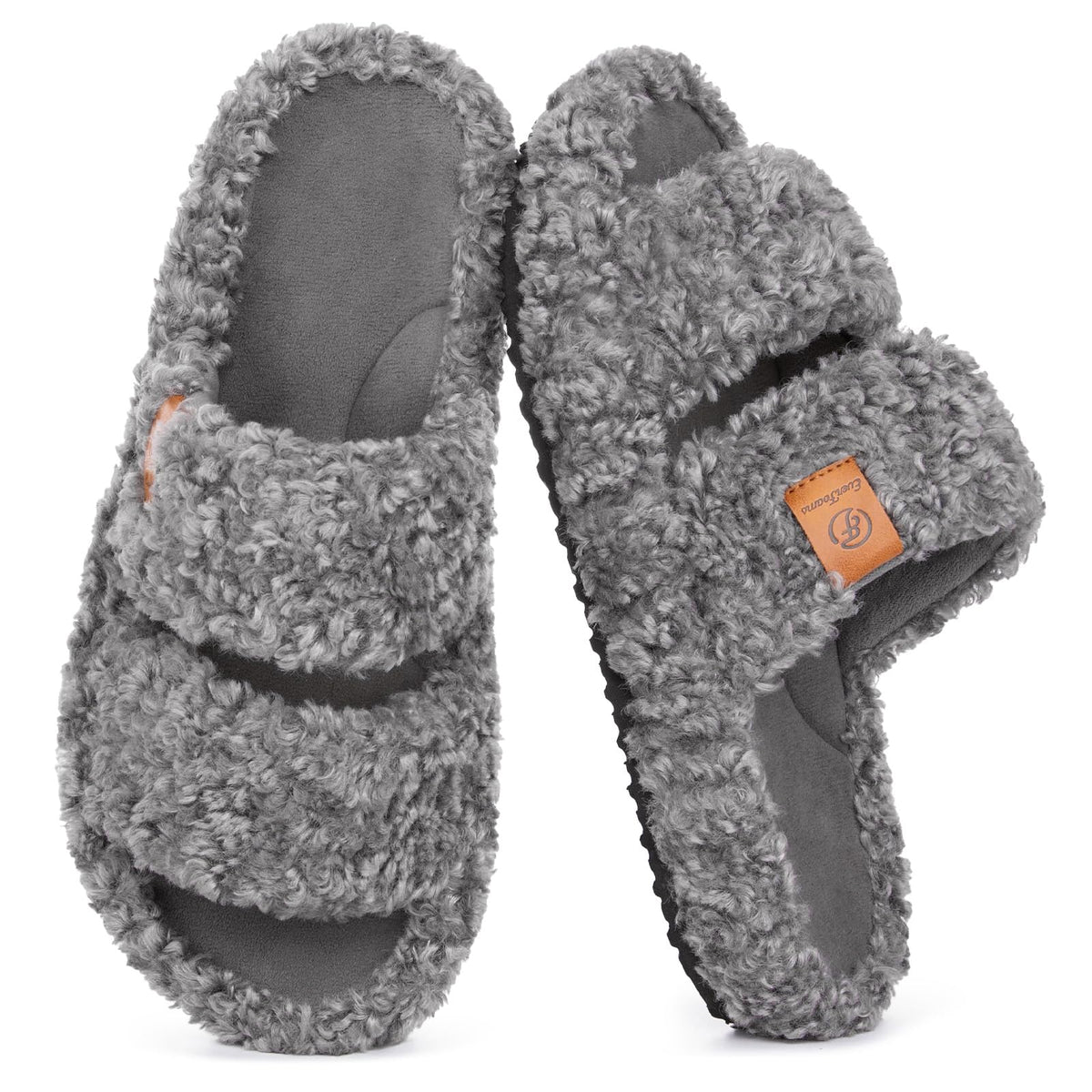 EverFoams Memory Foam House Slippers – Effortless Slip-On Style, Less-Is-More Footwear in Matte Black and Soft Neutrals